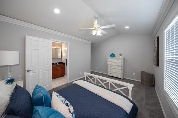 Bedroom, Interior, Recessed Lighting