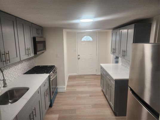 Interior, Kitchen, Wood Texture Flooring