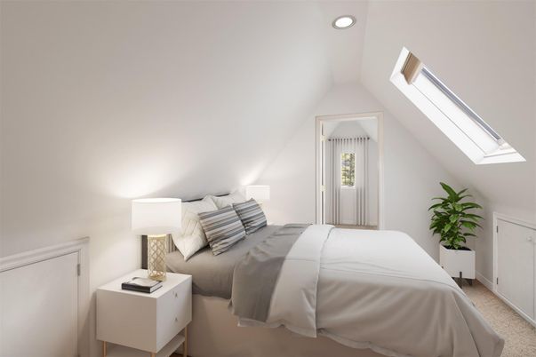 Bedroom, Interior, Recessed Lighting