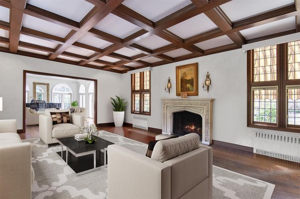 Fireplace, Interior, Living room, Wooden Beams, Wood Texture Flooring