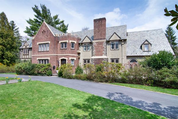 Exterior, Facade, Brick Facade, Tudor Revival
