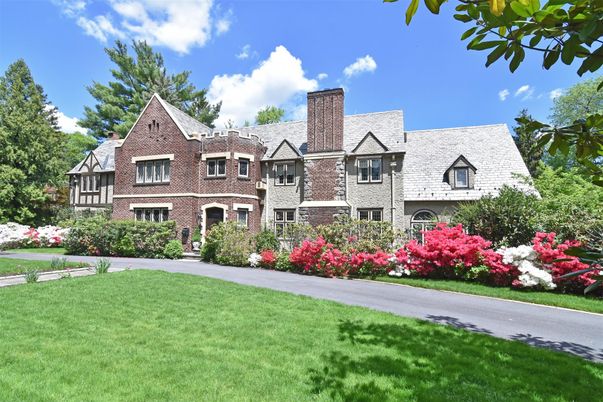 Exterior, Facade, Brick Facade, Tudor Revival
