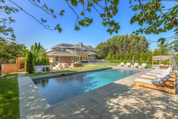 Exterior, Pool, Solar Panels