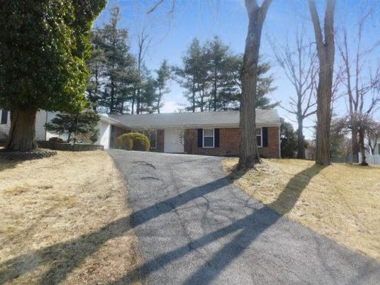Backyard, Exterior, Facade, Brick Facade, Ranch