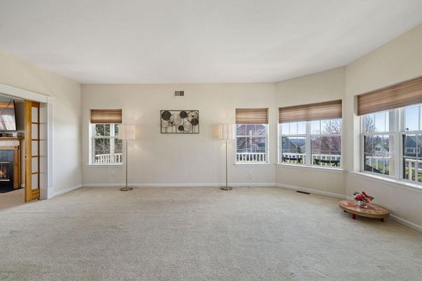 Empty room, Fireplace, Interior