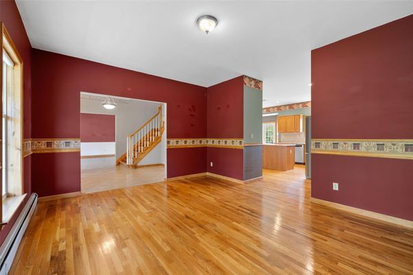 Empty room, Interior, Kitchen, Wood Texture Flooring