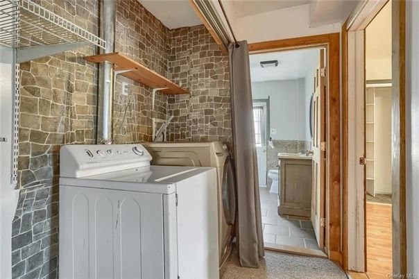 Interior, Stone Walls, Utility Closets, Washer