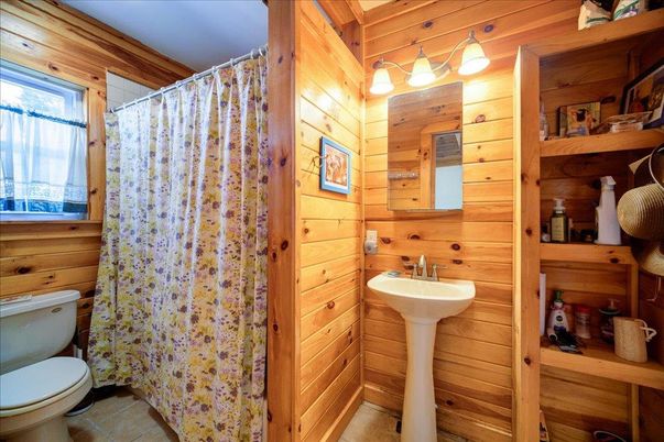 Bathroom, Interior, Wooden Walls
