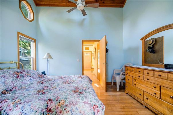 Bedroom, Interior, Wooden Beams, Wood Texture Flooring