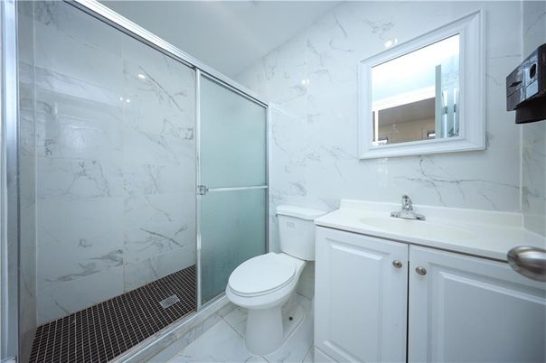 Bathroom, Glass Shower, Interior, Marble, Marble Walls