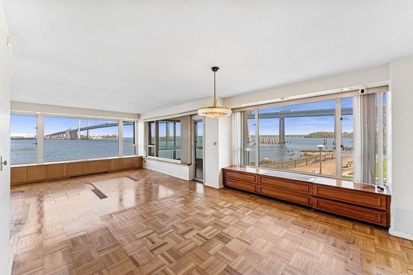 Chandelier, Empty room, Interior, Water, Wood Texture Flooring