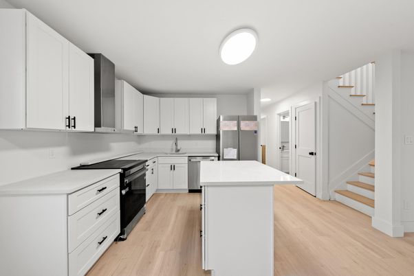 Interior, Kitchen, Wood Texture Flooring