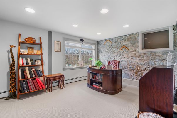 Interior, Recessed Lighting, Stone Walls