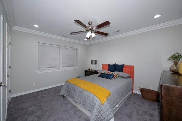 Bedroom, Interior, Recessed Lighting