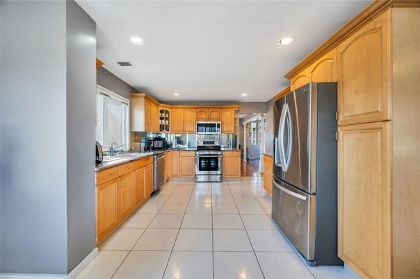 Interior, Kitchen, Recessed Lighting, Stainless Steel Appliances