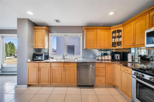 Interior, Kitchen, Recessed Lighting, Stainless Steel Appliances