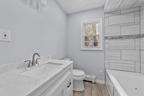 Bathroom, Interior, Wood Texture Flooring