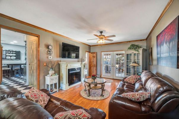Fireplace, Interior, Living room, Wood Texture Flooring