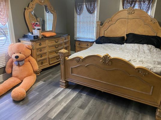 Bedroom, Interior, Wood Texture Flooring