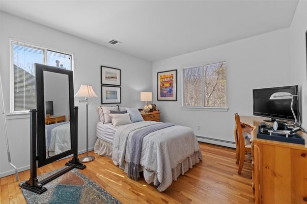 Bedroom, Home Office, Interior, Wood Texture Flooring