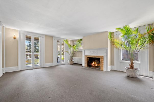 Empty room, Fireplace, Interior