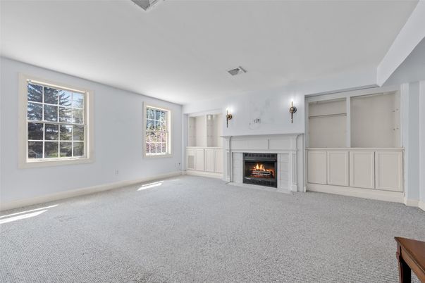 Empty room, Fireplace, Interior
