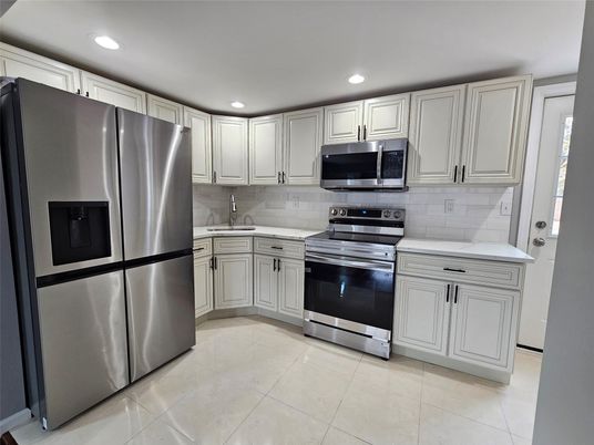 Interior, Kitchen, Recessed Lighting, Stainless Steel Appliances