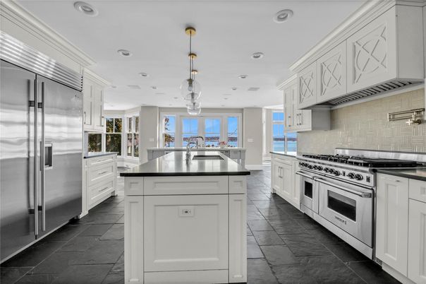 Interior, Kitchen, Pendant Lights, Recessed Lighting, Stainless Steel Appliances