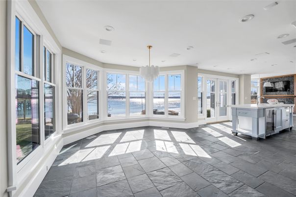 Interior, Kitchen, Marble, Pendant Lights, Recessed Lighting, Water