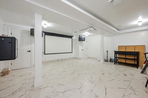 Interior, Marble, Projection Screen, Theatre Room