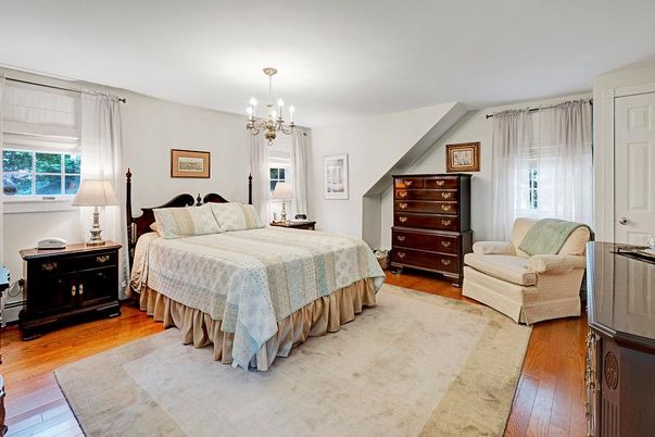 Bedroom, Chandelier, Interior, Wood Texture Flooring