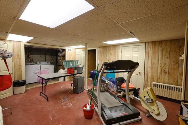 Fitness Equipment, Interior, Recessed Lighting, Wooden Walls