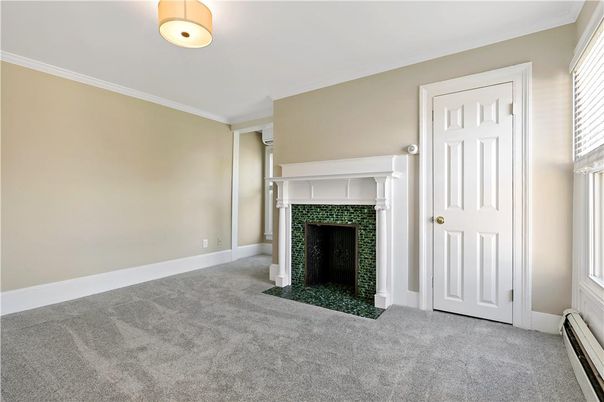 Empty room, Fireplace, Interior