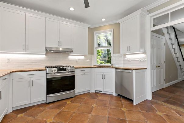 Interior, Kitchen, Recessed Lighting, Stainless Steel Appliances
