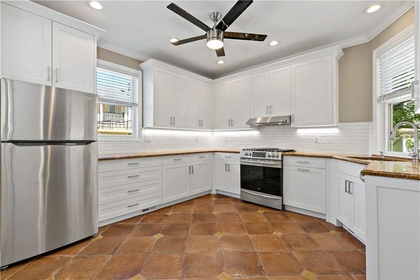 Interior, Kitchen, Recessed Lighting, Stainless Steel Appliances