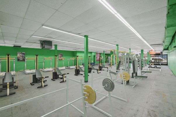 Fitness Equipment, Gym, Interior, Recessed Lighting