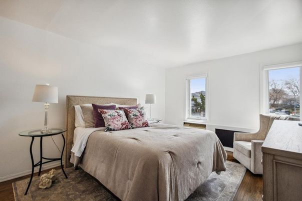 Bedroom, Interior, Wood Texture Flooring
