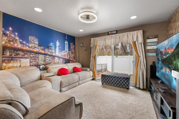 Interior, Living room, Recessed Lighting