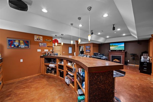 Fireplace, Interior, Pendant Lights, Recessed Lighting