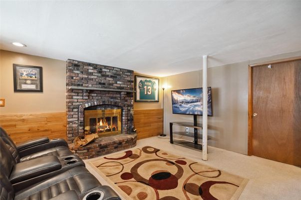 Home Theatre Room, Fireplace, Interior, Living room, Recessed Lighting
