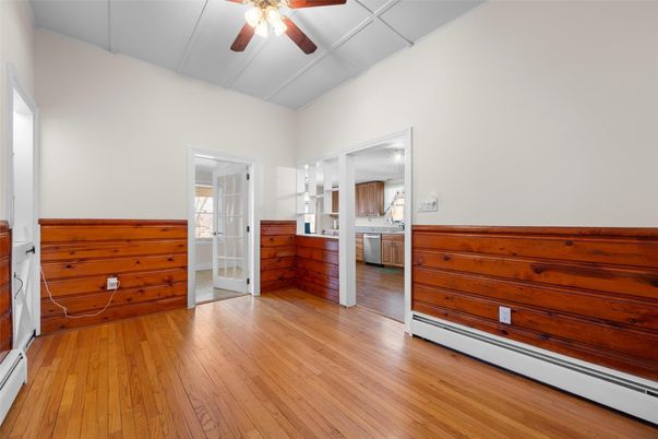 Empty room, Interior, Kitchen, Wood Texture Flooring