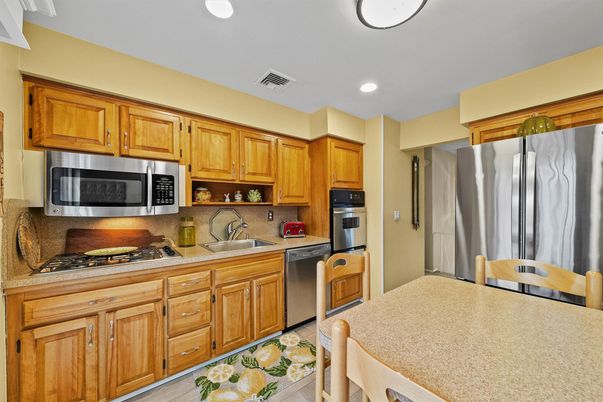 Interior, Kitchen, Recessed Lighting, Stainless Steel Appliances