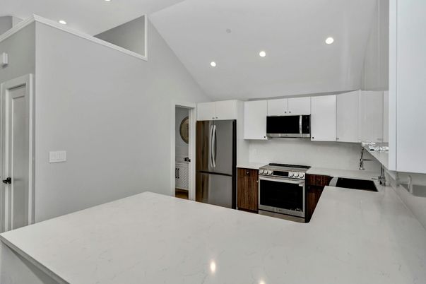 Interior, Kitchen, Recessed Lighting, Stainless Steel Appliances