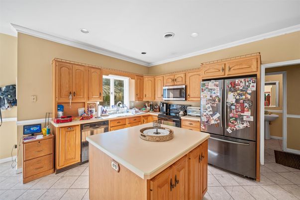 Interior, Kitchen, Recessed Lighting, Stainless Steel Appliances