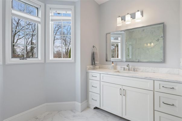 Bathroom, Dual Sink Vanities, Interior, Marble