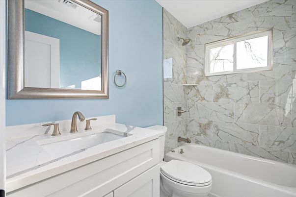 Bathroom, Interior, Marble Walls