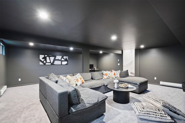 Interior, Living room, Recessed Lighting