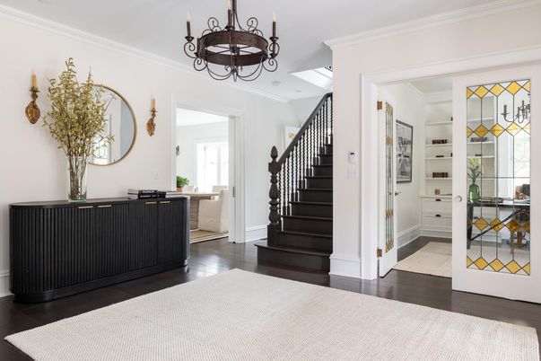 Chandelier, Interior, Wood Texture Flooring