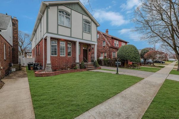 Exterior, Facade, Brick Facade, Tudor Revival