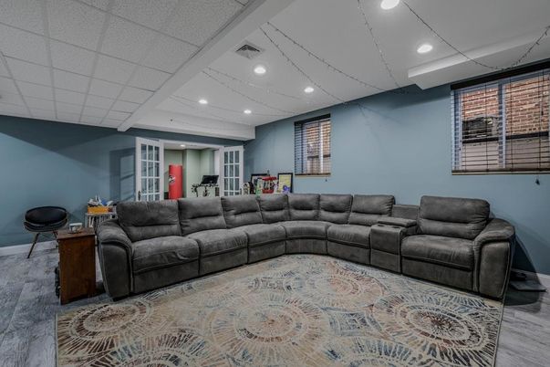 Interior, Living room, Recessed Lighting